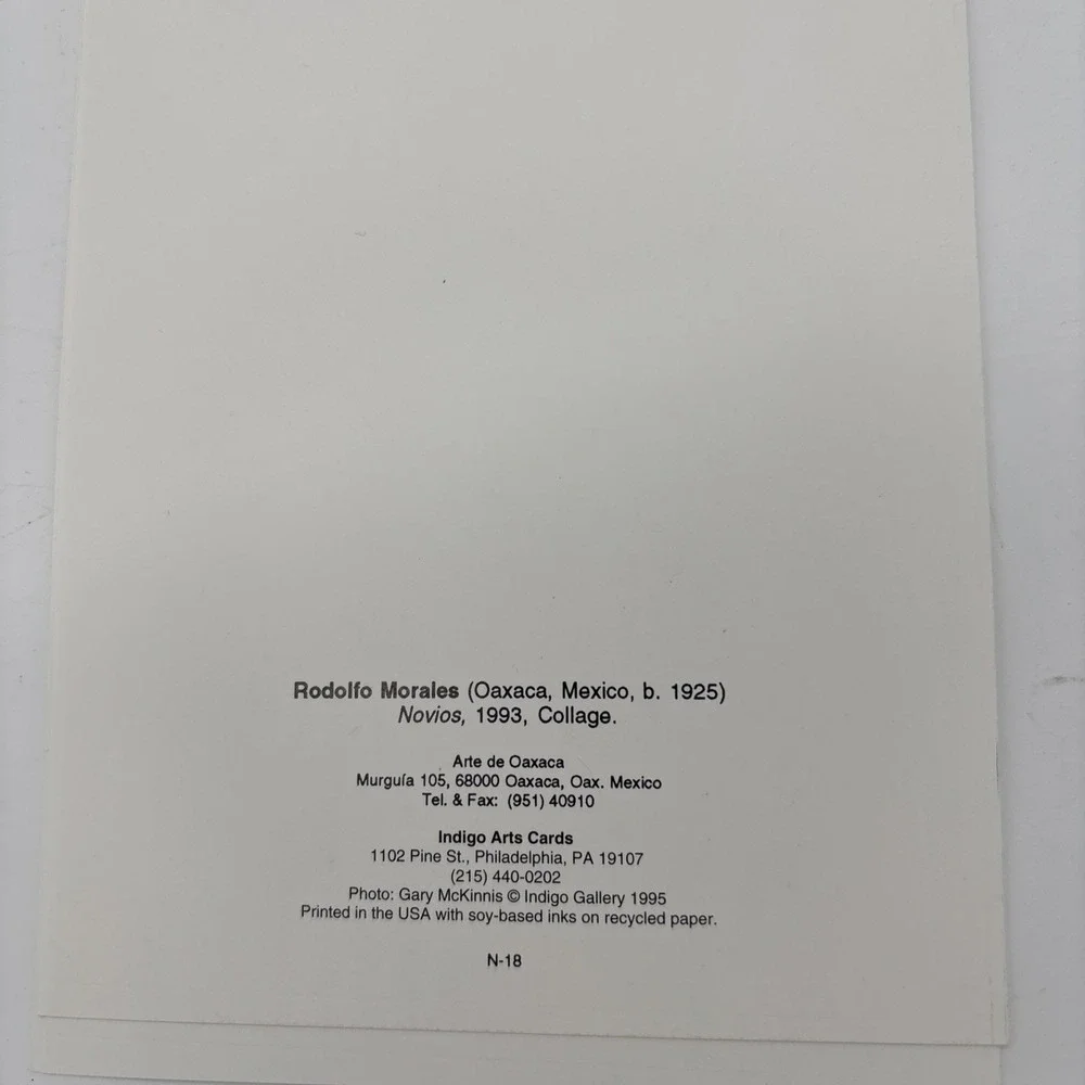 Rodolfo Morales Set Of 12 Blank Note Cards Made In Oaxaca Mexico Artistic